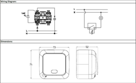 Viko Schakelaar Lamp met controlelamp Palmiye Grijs 90555514