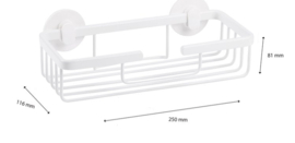 Wire Basket Matt White 25 x 11,6 x 8,1 cm. 3410006