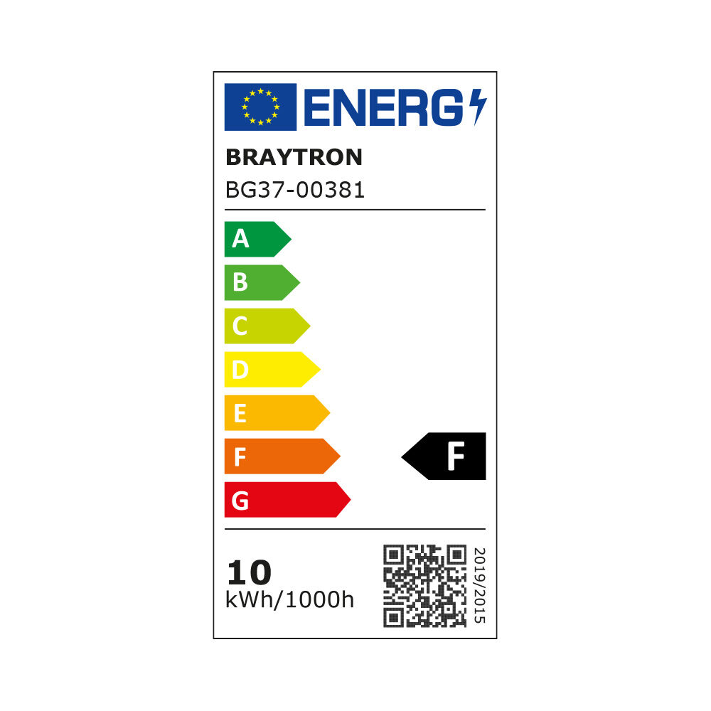 Braytron VENETO A Rectangle Black 10W 3IN1 IP44 Wall Light
