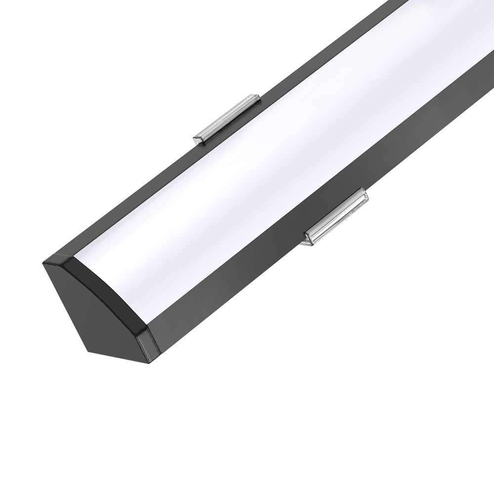 Leddle 2m LED Profile Corner Black-LDP