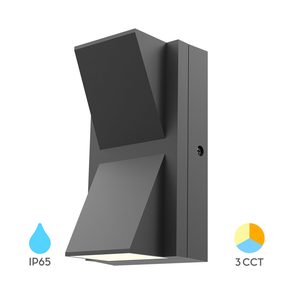 Braytron VEKTA C WL.2 Grey 2x6W 3IN1 IP65 Wall Light