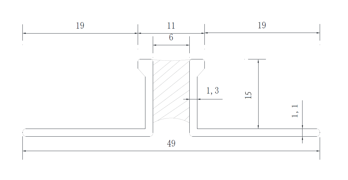 EJOX Dilatatieprofiel Alu Grijs 15 x 2500mm OX-P273409137 Tegelprofiel