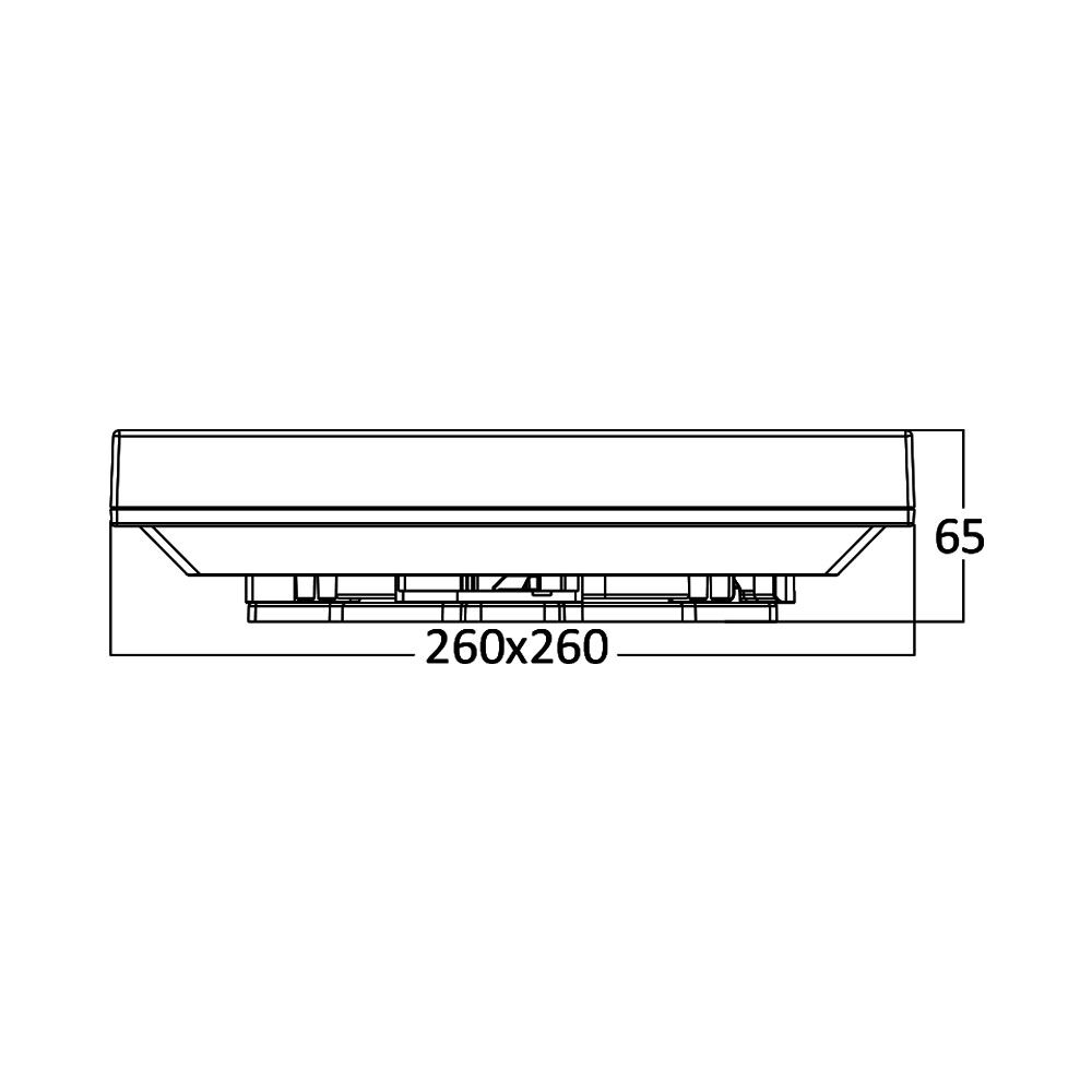 Braytron JADE SQR D260 20W 4000K IP44 Ceiling Light