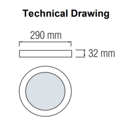 Horoz MILENA-36 3CCT 36W Wit