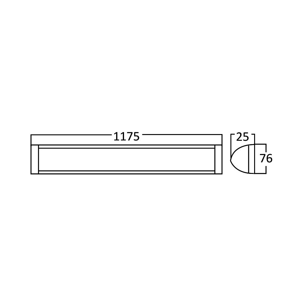 Braytron PROLINE PS 36W 1,2MT White 6500K LED Wall Lamp