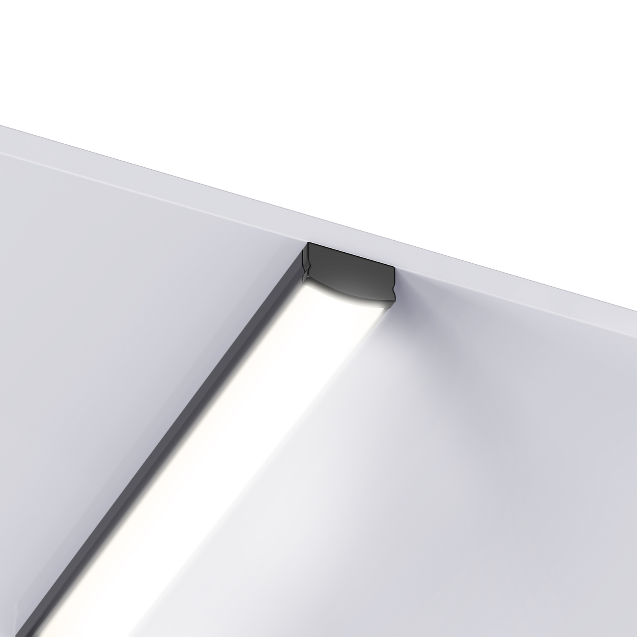 Leddle 2m LED Profile Surface Black-LDP