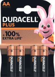 Duracell Plus Batterij AA 1.5V (4x)