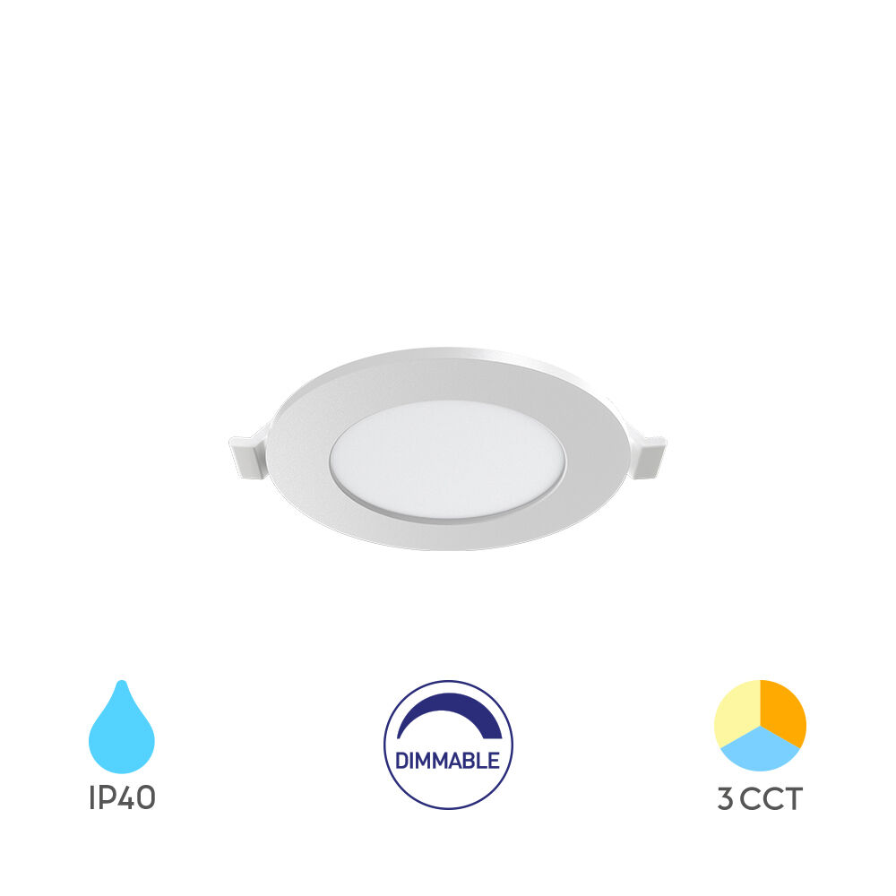 Braytron SMD CRP 4W RND DIM 3INC White 3IN1 LED Panel