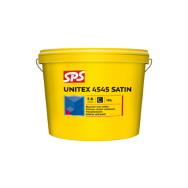 SPS Unitex 4545 Satin Muurverf ZG 4 L WIT Bi/Bu