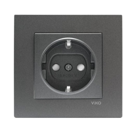 Viko WCD enkel kinderbeveiliging RA Novella Fume 93000442