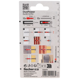 Fischer DuoPower Plug 6x30 S PH K 535479