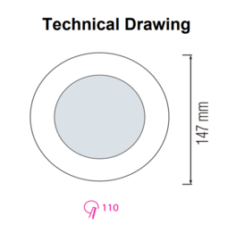 Horoz ALEXIS-12 12W Wit 3CCT