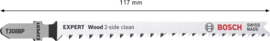 Bosch T308BP Expert Decoupeerzaagbladen Wood 2-Side Clean (5x). 2608900558