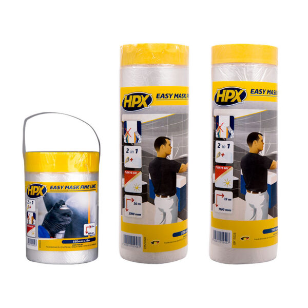 HPX Masker + Masking Gold Tape 2700mm x 20m EM27020