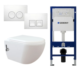 Geberit UP100 Inbouwreservoirset FE320 400 Bidet + Kraan