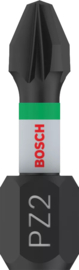 Bosch Impact Control Schroefbit PZ2 25mm (2x) 2608522401