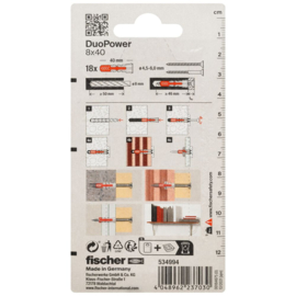 Fischer DuoPower Plug 8x40 K 534994