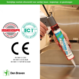 Zwaluw Silicone-No 310ml Aluminium 30619611