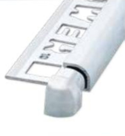 NOZOX Bullnose Hoekstuk  Stainless Brushed 6mm 2x OX-P000700410