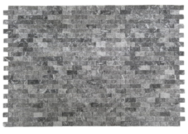 S06 Dark Grey (6x) 3D Steenstrips Marmer 0,53m²