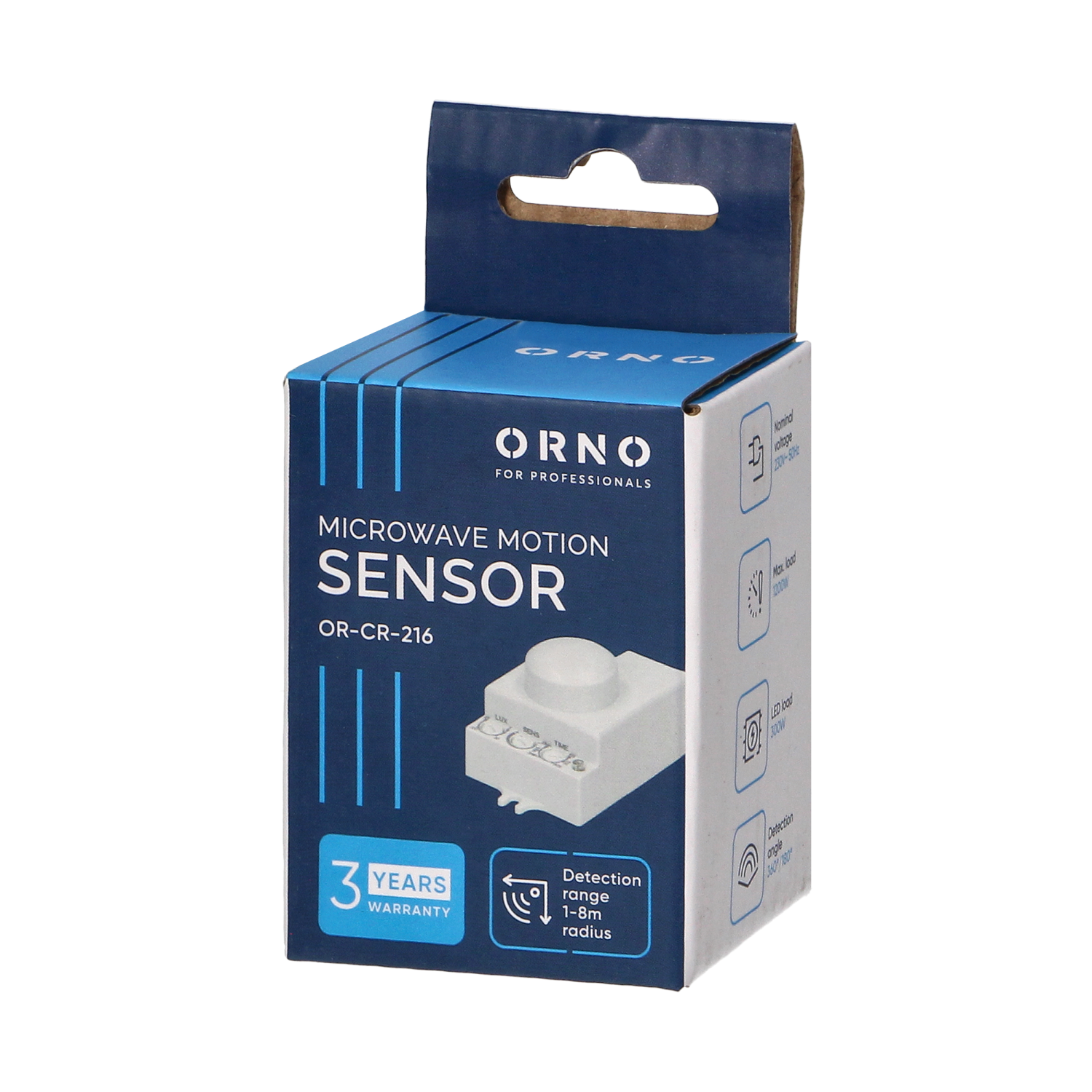 ORNO MINI microwave motion sensor, IP20