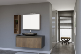 Wome Terra-M Walnut 100cm Badmeubelset 100M