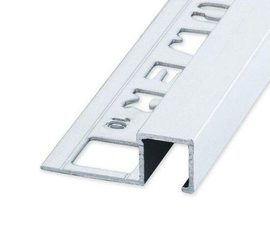 QUTEX Vierkant Alu Mat Zilver 8 x 2700mm OX-E061010127 Tegelprofiel