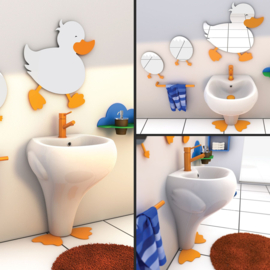 Creavit DC3640 Ducky Geel Kids Bidet Duoblok (AO) (PK)