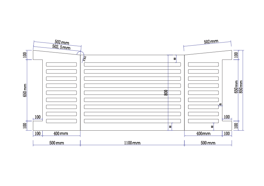 Nedco Airco Omkasting Zwart Groot 85x110x55cm 66900801
