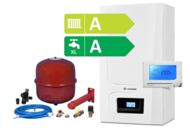 Remeha Avanta ACE 28C CW4 HR Combi (A-label) + Remeha iSense klokthermostaat + Ketelaansluitset