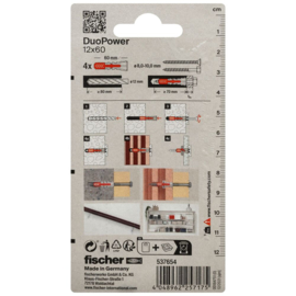 Fischer DuoPower Plug 12x60 537654