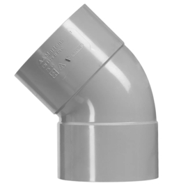 MAKU PVC Lijmbocht M/M 45° Ø 40mm 52916
