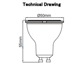 Vision Led spot GU10 6W 4500K Dimbaar 0010220006