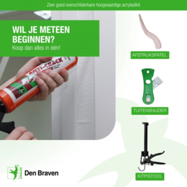 Zwaluw Acryl Anti-Crack 310ml Wit 30615174