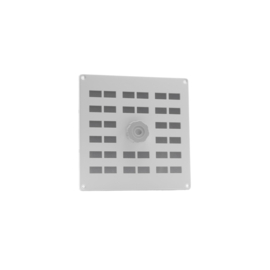 NEDCO Schuifrooster Gaas WIT ALU 200 x 200 mm. 63500300