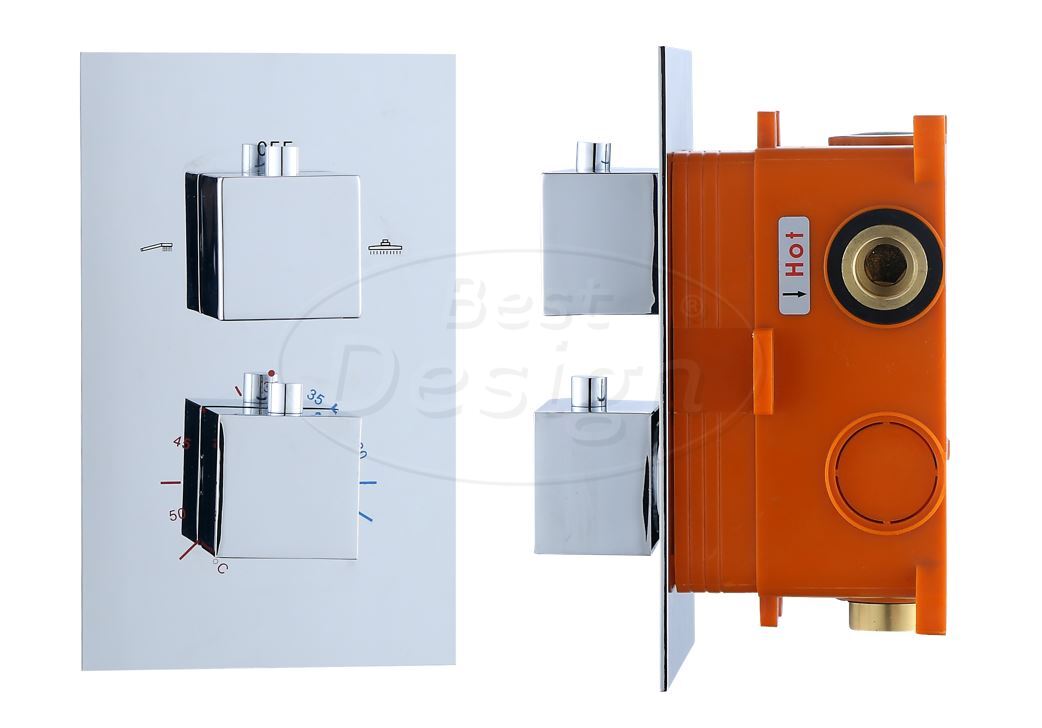 Best Design Piazza Inbouw Thermostaat met Box Vierkant 4006810