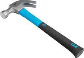 OX Pro Fibreglass Handle Claw Hammer - 16oz / 450g OX-P081616