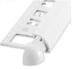 RONDEX Rond Gecoat Wit 8 mm Hoekstuk (2x) OX-E1810