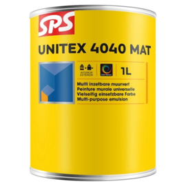 SPS Unitex Muurverf 4040 1 L WIT Bi/Bu