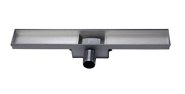 Titan 50S RVS Drain / Douchegoot 50 cm (BODY) Zij-uitlaat