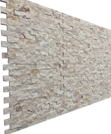 S02 Beige (6x) 3D Steenstrips Marmer 0,53m²