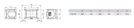 Awenta Buisventilator Ø100 mm. VTR100