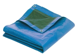 Dekkleed 2mx2m Blauw / Groen Heavy Quality (140g/m2)