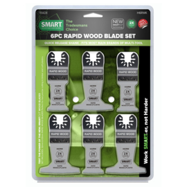 SMART H6RWMAK 6x Rapid Wood Blade Set 3x 32mm 3x 63mm
