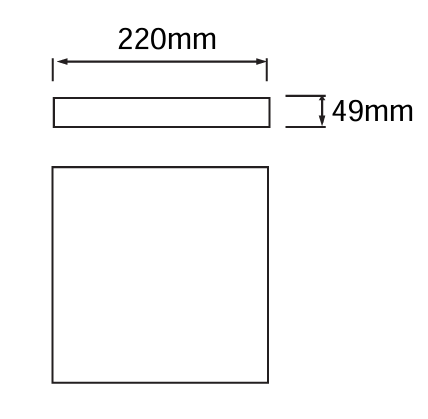 Horoz Andrea 15W Square White 6400K Led