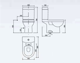 Creavit VT3041 Duoblok WC (AO)