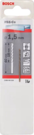 Bosch Metaalboor HSS-Co Ø1.5 x 18 x 40mm DIN 338. 2608585839
