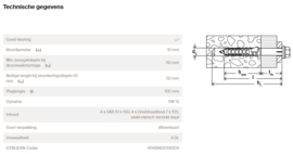 Fischer Constructieplug SXR 10x100 SS 503784