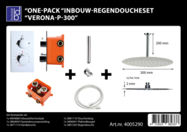BD Verona P300 One-Pack Inbouw Regendoucheset 4005290