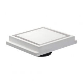 Nedco Vierkant toe-/afvoerventiel, instucbaar, zonder frame Ø125 m 66800700